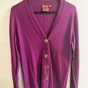 Tory Burch Magenta Knit Top